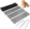 Eeneme Griglia per spine contro gatti, barriera per animali, giardino, rete anti-gatto, tappetino per casa, 13 x 49 cm