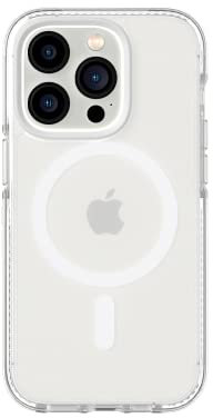 tech21 iPhone 14 Pro Evo Crystal Compatible with MagSafe – Shock-Absorbing & Scratch-Resistant Clear Phone Case with 16ft FlexShock Multi-Drop Protection