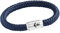 Das Original Anker Gravur Unisex Segeltau Armband Geflochten Handmade Hochwertiger Magnetverschluss 8mm Durchmesser (Marine-Blau, 21.00 CM)