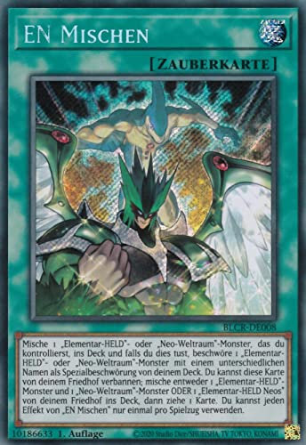 BLCR-DE008 - EN Mischen - Secret Rare - Deutsch - 1. Auflage - im Set mit Ultrapro Toploader - Yugioh