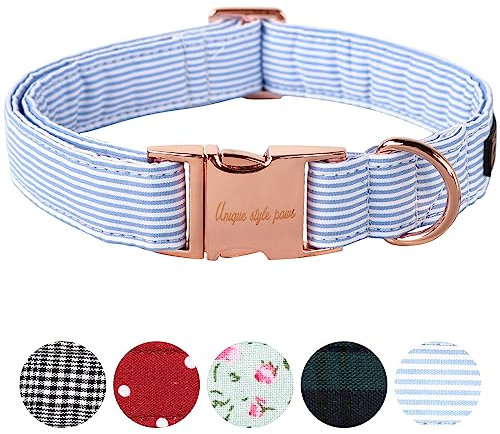 Unique Style Paws Hundehalsband Halsband Verstellbare Halsbänder oder Hundeleinen für Hunde und Katzen Klein Mittelgroß Groß