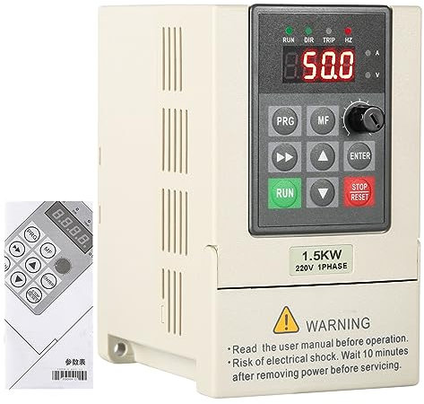 Ailao Inverter per Motori Trifase Inverter 220V Trifase CNC 1.5KW Ingresso Monofase Uscita trifase Inverter VFD Convertitore di frequenza Regolatore di velocità del Motore.
