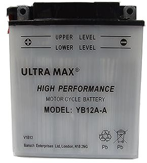 YB12A-A Ultramax Motorcycle Battery 12V 12Ah YB12AA GEL