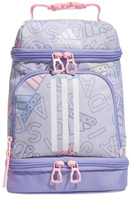 adidas 979156 Excel 2 Isolierte Lunchtasche, Polyester, Adi Comp Silver Violet/Light Purple/Pink Spark