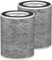 HP202 True HEPA Filter Replacement Compatible with Shark HP201 HP202 HP301 HP302 UA205 AP1000 HC501 HC502 Air Purifier MAX, 3 Stage Filtration System, Compare Part # HE2FKBAS, HE2FKBASMB, 2-Pack
