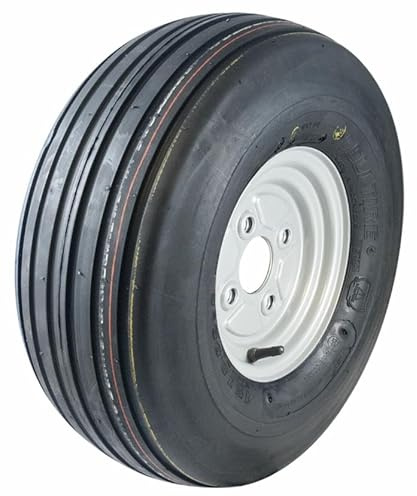 Ruota Pneumatica Ama 16x6.50-8 Rigata con Cerchio 4 Fori Fiat