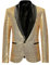 Glitzer Sakko Herren Goldene Hochzeit Party Pailletten Blazer Slim Fit Männer Anzug EIN Knopf Smoking Jackett Herren Weihnachten Silvester Party Glänzende Anzugjacke Performance-Kostüm