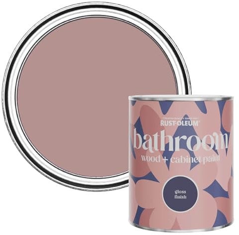 Rust-Oleum Pink Moisture Resistant Bathroom Wood & Cabinet Paint In Gloss Finish - Heartfelt 750ml