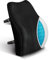 Travel Ease Ergonomisches RückenKissen aus Gel Memory Foam, Lendenkissen für Bürostuhl, Schreibtischstuhl, mit Antistatischem, hautfreundlichem Bezug und für eine Bequeme Sitzhaltung (Schwarz)