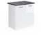 Vicco Spülenunterschrank R-Line, Weiß Hochglanz/Weiß, 80 cm, AP Anthrazit