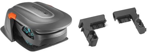 Gardena abri Tondeuse Robot : Protection optimale Contre Le Soleil et la Pluie & Wheel Brushes Nettoyage Durable des Roues De Votre Tondeuse Robot, Wheel Brushes