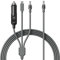 Hugener Câble 3 en 1 pour Starlink Mini - 3 m USB C/Chargeur de Voiture/Câble de Rechange DC vers DC - Rallonge Étanche pour Accessoires Power