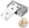 10pcs Mending Plates, Straight Flat Brackets for Wood (80 x 40 x 2mm), Perforated Joining Plates, Stainless Steel Metal Brace Brackets for Wood Furniture Fixing Repair Connector
