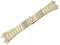 QTYQWC Schwarzes Gold-Silber-Uhrenarmband 21 mm 26 mm für Männer und Frauen, komplett aus Edelstahl, kompatibel mit AP ROYAL Oak-Armband, Faltschließe