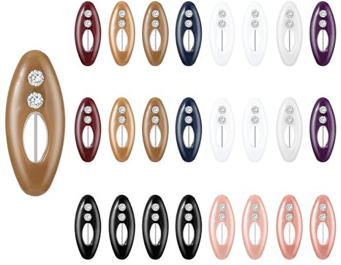 24 Stück Hijab Pins Sicherheitsnadeln Tragbare Hijab Nadeln Cardigan Clip Kopftuch Pins Hijab Broschen für Kleidung Klein Hijab Nadel Clips für Kleidung zum Verschließen Frauen Mädchen