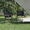 XGWKCNV Outdoor-Sitz, Outdoor-Stühle, Campingstühle, 2 Stück, schwarz, 54 x 55 x 78 cm, Oxford-Gewebe