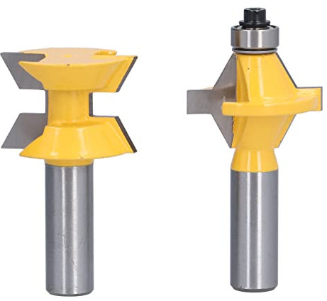 Fraise à rainurer et languette à 120°, tige de 1/2 po, pour panneaux de bois, armoires, menuiserie