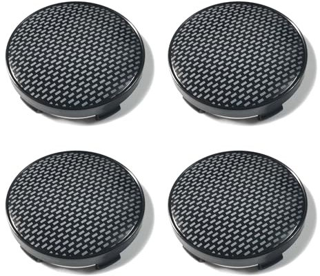 BBTUA 4 Pièces Cache Moyeux pour Audi A3 8P 8L A6 4F A4 A6 A5 A7 Q2 Q3 Q5 Q7, Enjoliveurs Auto Bouchon de Jante Cache de Roue Centrale Accessoires de Voiture,B