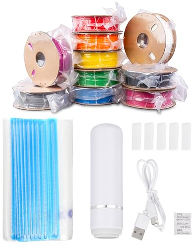 sourcing map 30pcs Filament Storage Bags, 11x13 Inch Plus Size 3D Printer Accessories Vacuum Storage Bags, Keep Filament Dry Sealed Kit with Auto Pump Sealing Clip