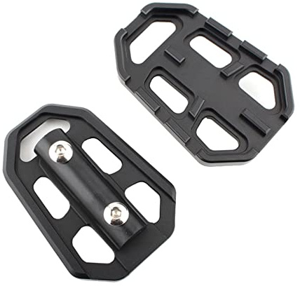 Fussrasten Klappbar Kompatibel mit BMW F800GS F700GS R1200GS R1150GS F 800 700 650 1200GS Motorrad Bremshebel Verlängerung Pedal Schritt Spitze Platte Vergrößern Extender(Schwarz)
