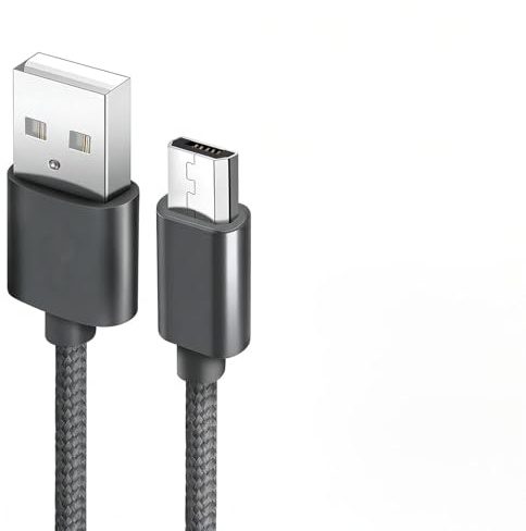 Buaak Micro Usb Cable,Android Charger Cable,Fast Charger(Black) (2m) | Nylon Braided Fast Charging Cable for Xbox One/One S/One X,PS4 & Android Phones Durable
