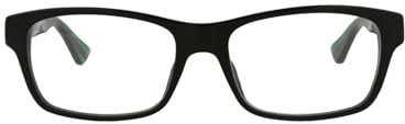 Gucci Brillengestelle GG0006O-6-55 Rechteckig Brillengestelle 55, Schwarz