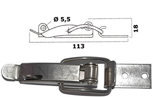 Fermeture à Levier INOX A Cadenas 113mm