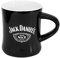 Jack Daniel's Keramik Tasse, 237 ml, Logo, Mikrowellengeeignet, Schwarz, Modern, Erwachsene, 1 Stück