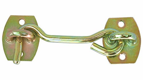 KeyMet GmbH Sturmhaken mit Öse Platten Torbefestigung 8 x 120 mm Fensterhaken Verzinkt