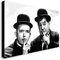 FAB Laurel und Hardy Shush Kunstdruck auf Leinwand, verschiedene Größen, A3, 40,6 x 30,5 cm