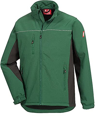 Nitras Motion TEX Light - Herren Softshell-Arbeitsjacke | Wasser- und Windabweisende Softshelljacke - Grün/Schwarz Gr M
