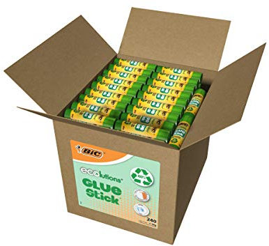 BIC ECOlutions Glue Sticks - 36 g, Box of 240