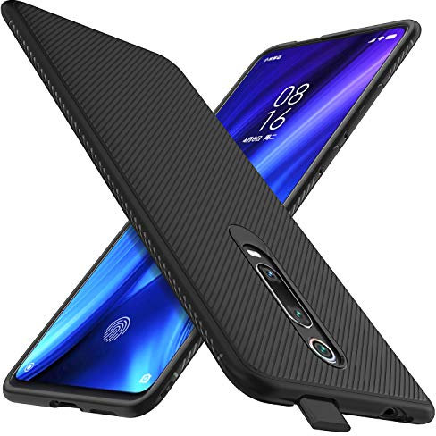 iBetterTEC Coque pour Xiaomi Mi 9T / Xiaomi Mi 9T Pro, Silicone Ultra Mince Solide, Durable, pour Xiaomi Mi 9T / Xiaomi Mi 9T Pro Smartphone. Noir