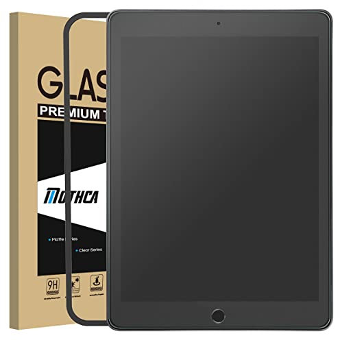 Mothca Pellicola Prottetiva Opaca per iPad 9/8/7 (10,2, 2021/2020/2019, 9/8/7 Generazione), Vetro Temperato Opaco, Durezza 9H, Antiriflesso e Anti-impronte
