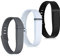 kwmobile 3X Sportarmband kompatibel mit Fitbit Flex - TPU Armband Fitnesstracker
