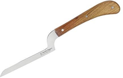 Stanley Rogers Weichkäsemesser 24 cm Pistol Grip, hochwertiges Käsemesser, Käseschneider ideal für weichen Käse, Messer mit Edelstahlklinge, langlebiges Käsebeil (Farbe: Silber/Braun)