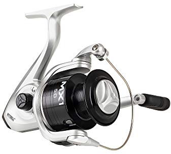 Mitchell MX1 Spinnrolle – Leichtes Graphitgehäuse, Aluminiumspule – Süßwasser-Spinnrolle – Barsch, Forelle, Hecht, Zander, Silber/Schwarz, 40FD