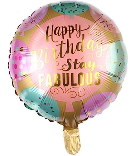 DIWULI Happy Birthday Ballon Bunt - Folienballon Geburtstag