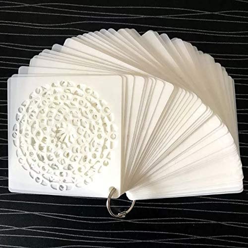 Yulakes 48 Stück Mandala Schablonen-Set,Mandala Dotting Schablone,Sortierte Muster Wiederverwendbares Mandala Schablonen für Dekor, Malen auf Holz, Felsen und Wände Kunst 10x10cm