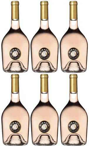 Château Miraval Cotes de Provence Rosé 6er Paket | 2020 | AOP | Roséwein aus der Provence (6 x 0.75l) | Trocken | Weine für jeden Geschmack von CAPREO