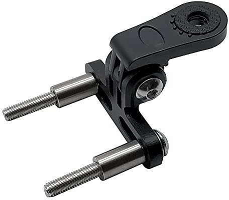 Fahrrad Lampen Halterung Asudaro Universal Fahrrad Lichthalterung Fahrrad Lenkerhalterung Aluminium Frontlicht Lampenhalterung Fahrradzubehör für Sportkamera Mountainbike,Schwarz