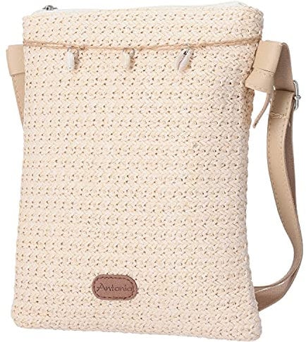 Antonio Damen Bast Tasche S beige