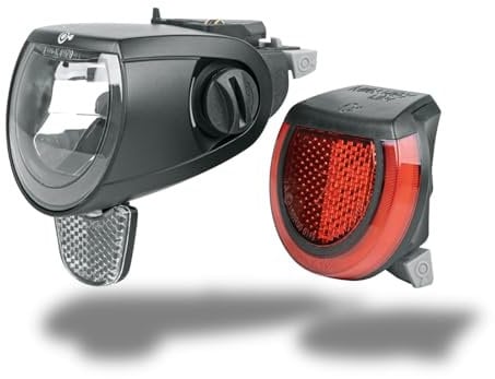 MonkeyLink SkyeLight Set Connect 110/150 Lux Beleuchtungsset für E-Bikes mit BlueDoc (MonkeyLink-Schnittstelle), Schwarz
