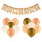 13 Pcs Babyparty Deko Oh Baby Girlande Welcome Jute Banner 12 Zoll Luftballons Wimpelkette Neutral Dekoration Gender Reveal Babydusche Junge Mädchen (Beige)