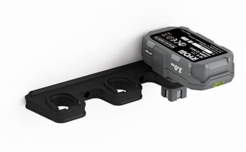 NewGround Designs Akku Wandhalterung passend für Ryobi 18V One+ Akkus, Akku-Halterung, Wandhalter geeignet für 3 Akkus