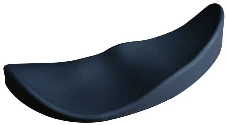 Amplexify Left-Handed Silicone Ergonomic Mouse Wrist Rest, Gaming Mouse Wrist Support, Laptop, Home, Office (Black)