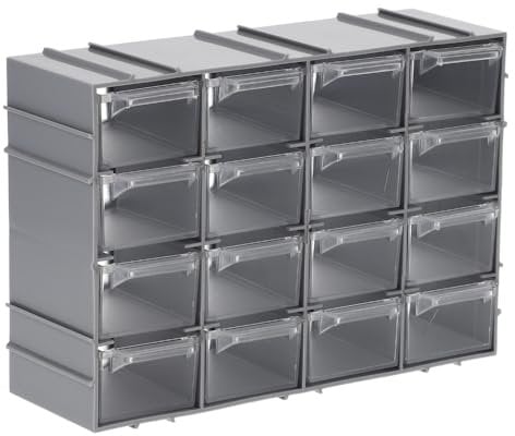 Sortimentskasten erweiterbar 16 Fach Sortierkasten Schubladen Organizer Kleinteilemagazin Sortimentsboxen