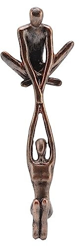 Liebhaber-Skulptur-Ornament, romantisches Paar, Kunst, tanzende Skulptur, Harz, abstrakte Kunst, Statue, Mann, hebende Frau, tanzende Figur, Heimbüro-Dekoration, Geschenk für Hochzeiten und Jahrestage