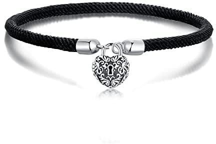 GemKing SCB244-19 heart lock bracelet S925 Sterling Silver bracelet