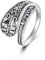 POPLYKE 925 Sterling Silber Libelle Löffel Ring für Frauen Vintage Daumen Ringe Libelle Schmuck Gotische Geschenke Einstellbarer offener Ring
